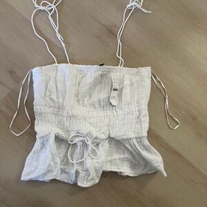 J. Crew White Crop Top NWT